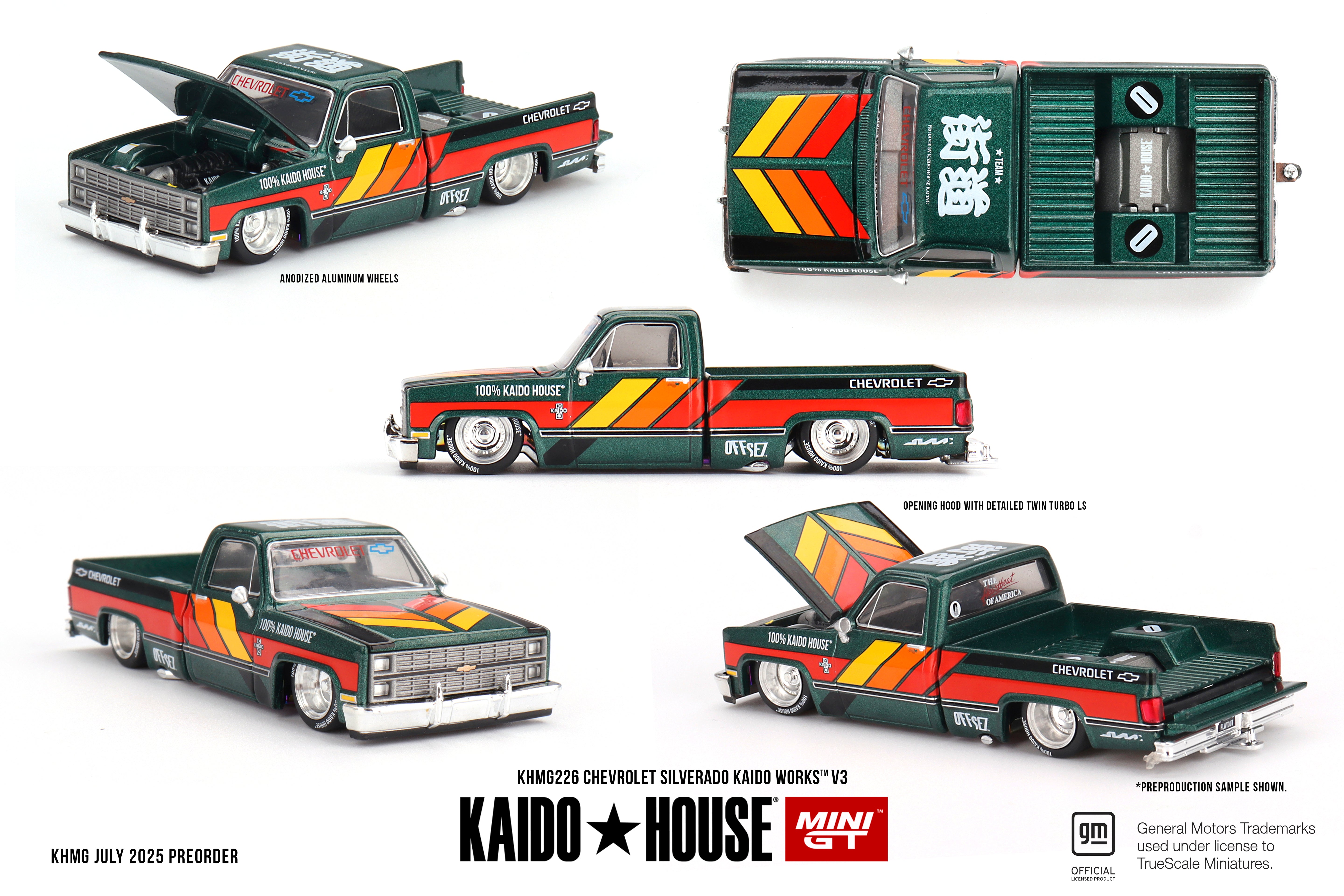Mini GT Chevrolet Silverado KAIDO WORKS V3 1:64 Die Cast