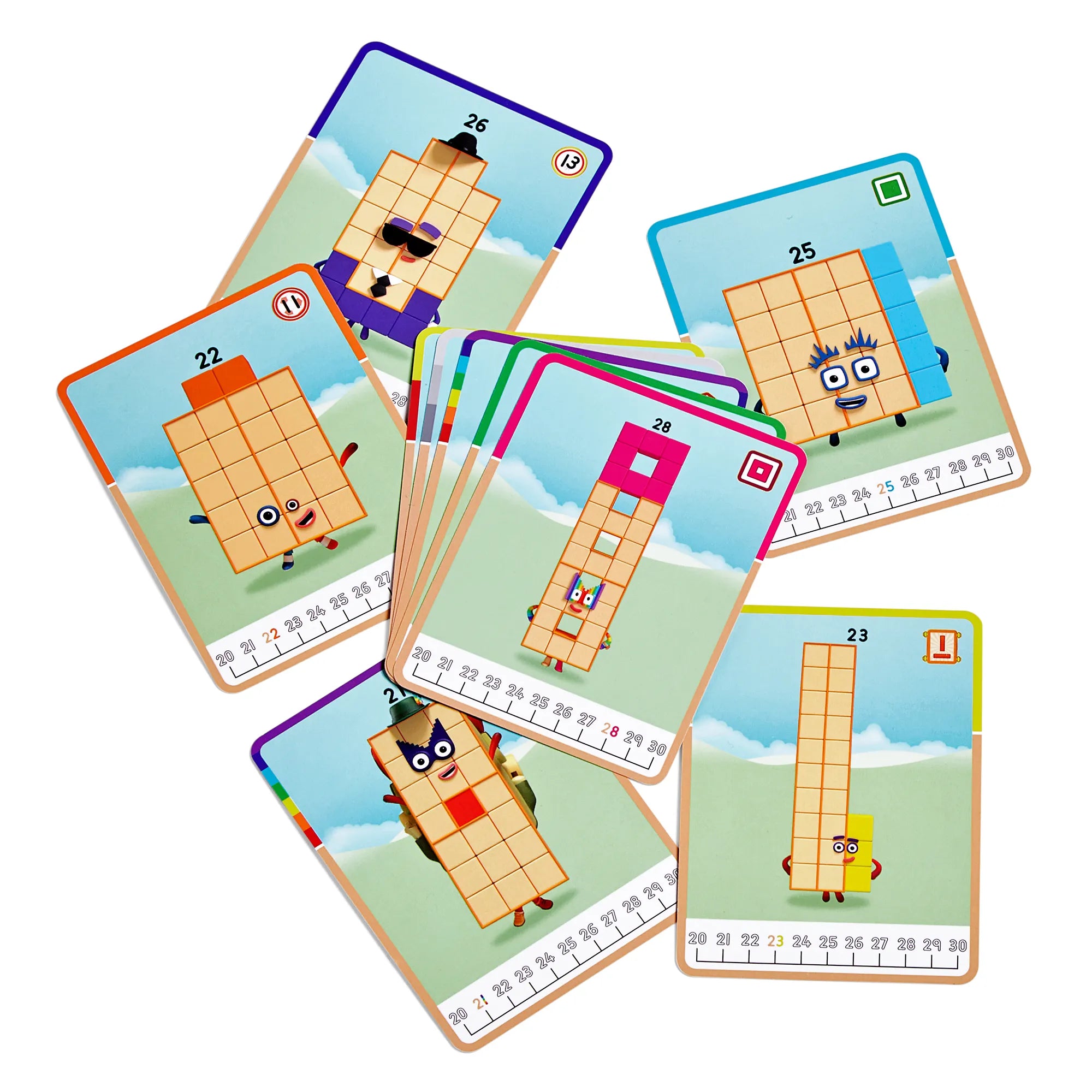 Numberblocks MathLink Cubes Activity Set 21 to 30