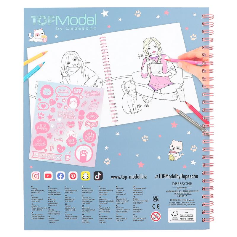 TOPModel Colouring Book CUTIE Star