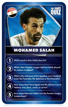 Top Trumps World Football Stars Quiz with a Twist