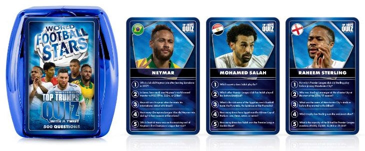 Top Trumps World Football Stars Quiz with a Twist
