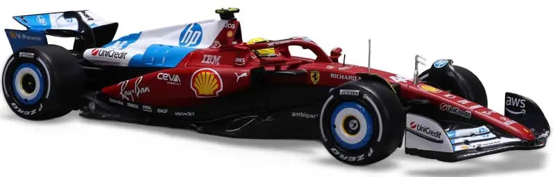 Bburago Ferrari SF-25 Miami GP Lewis Hamilton 1:24 Scale Die Cast Model