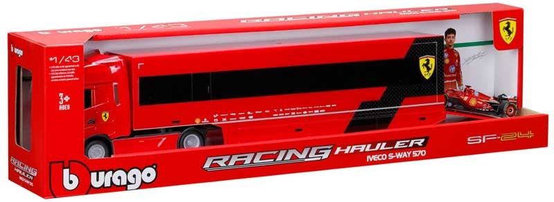 Bburago F1 Ferrari Iveco S-Way 570 Racing Transporter With Car