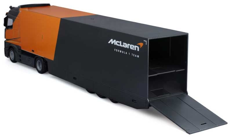 Bburago F1 McLaren Racing Transporter with MCL38 2024 Norris
