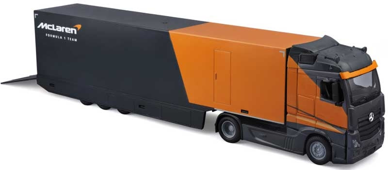 Bburago F1 McLaren Racing Transporter with MCL38 2024 Norris