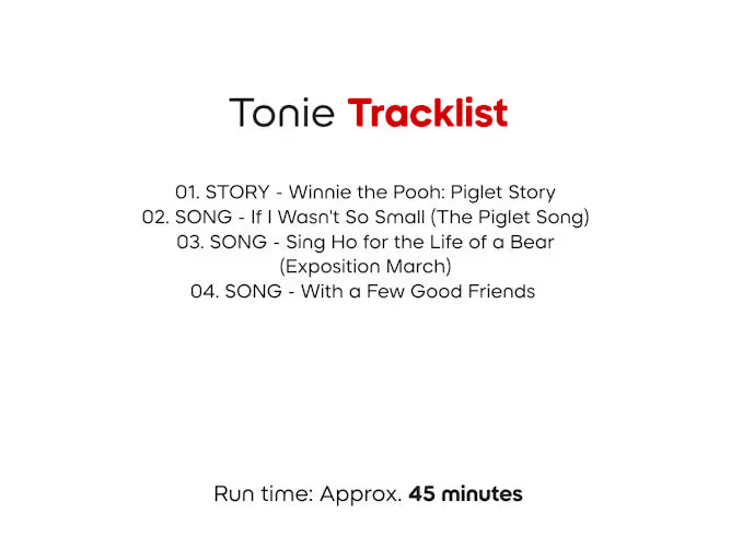 Tonies Audio Character Piglets Big Movie - Piglet