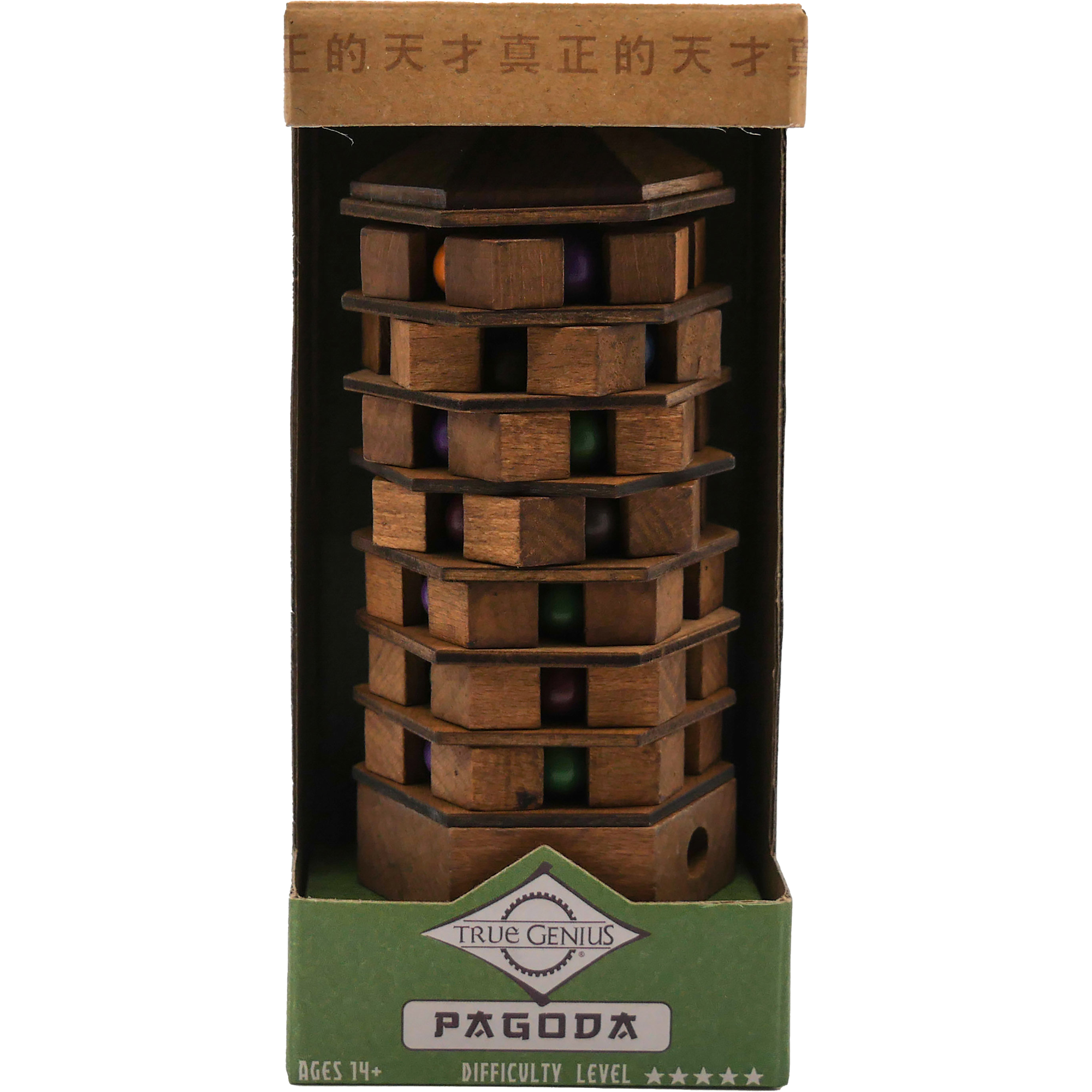 True Genius Chinese Pagoda Puzzle Game