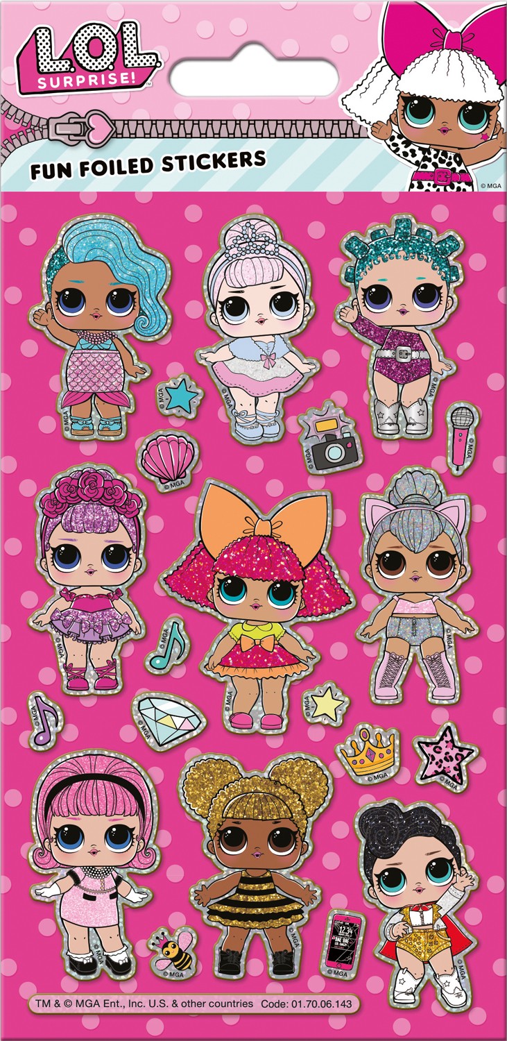 L.O.L. Surprise Foil Stickers