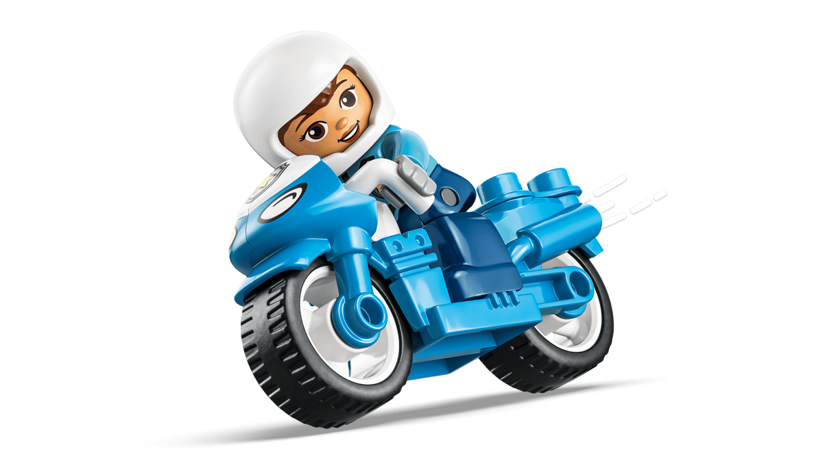 Lego 10471 Blue Police Motorcycle
