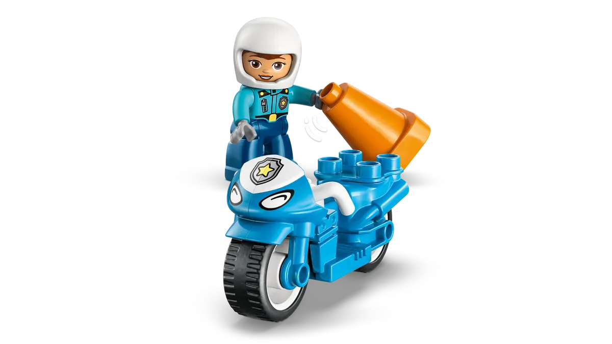 Lego 10471 Blue Police Motorcycle