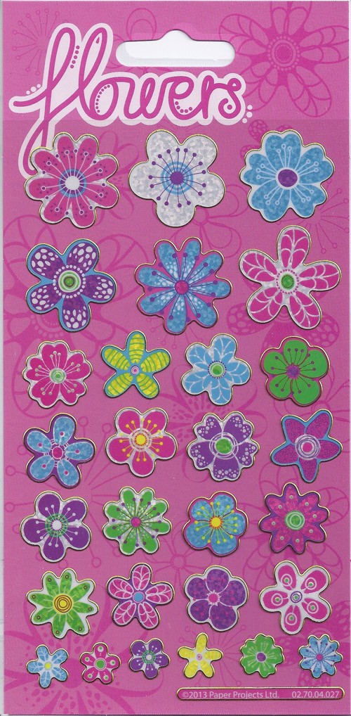 Flowers Sparkle Stickers