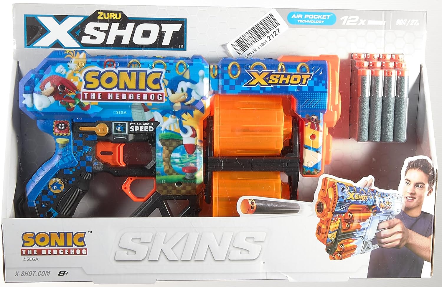 ZURU X-Shot Skins Dread - Sonic The Hedgehog