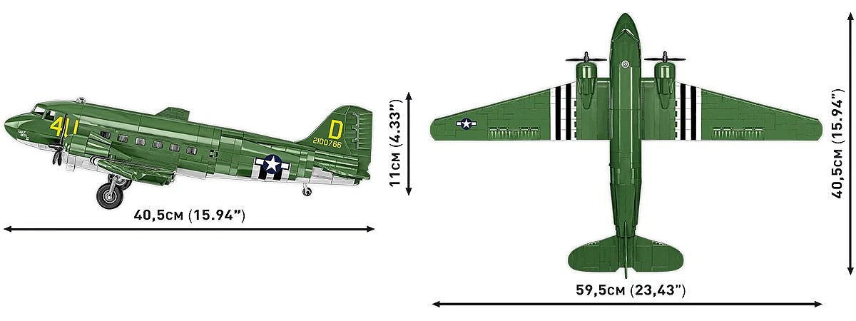 Cobi 5743 Douglas C-47 Dakota 1:48 Scale Set