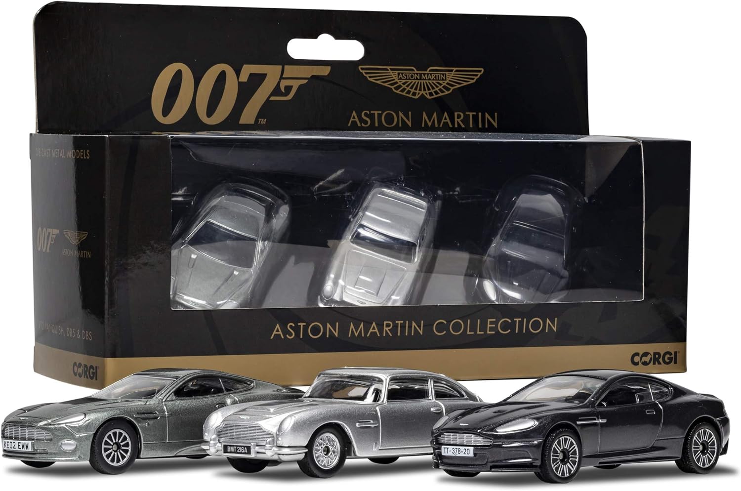 Corgi James Bond Aston Martin Collection (V12 Vanquish, DB5, DBS)