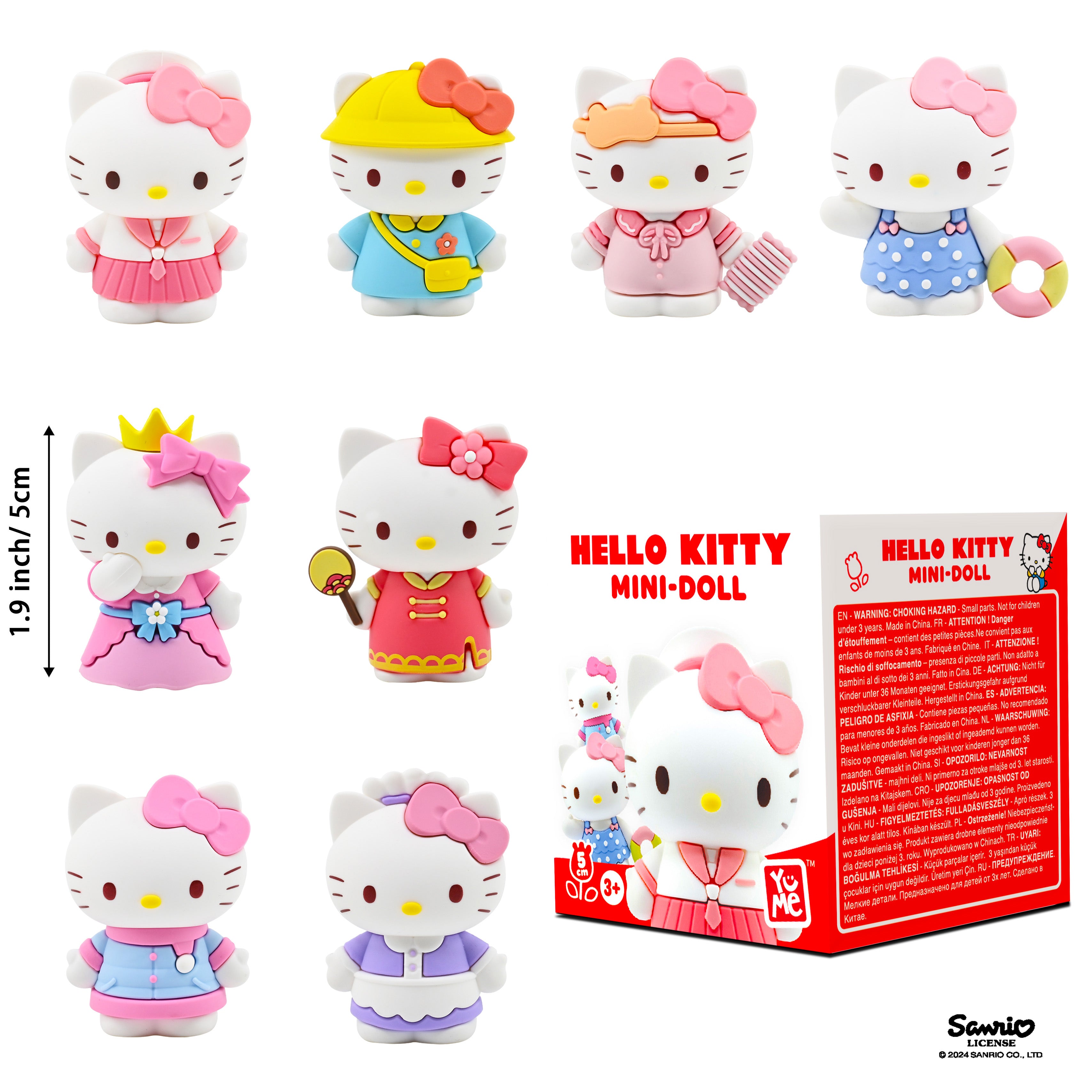 Hello Kitty 5cm Dress Up Mystery Doll