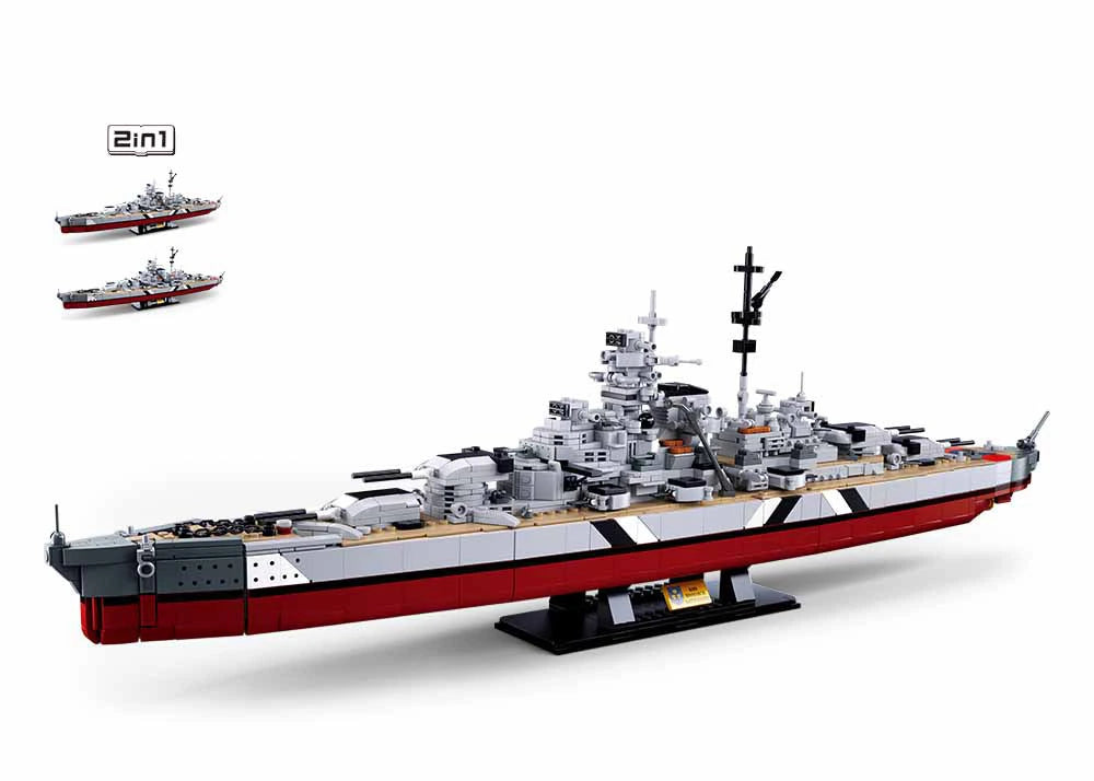 Sluban Bismarck Battleship  2-IN-1