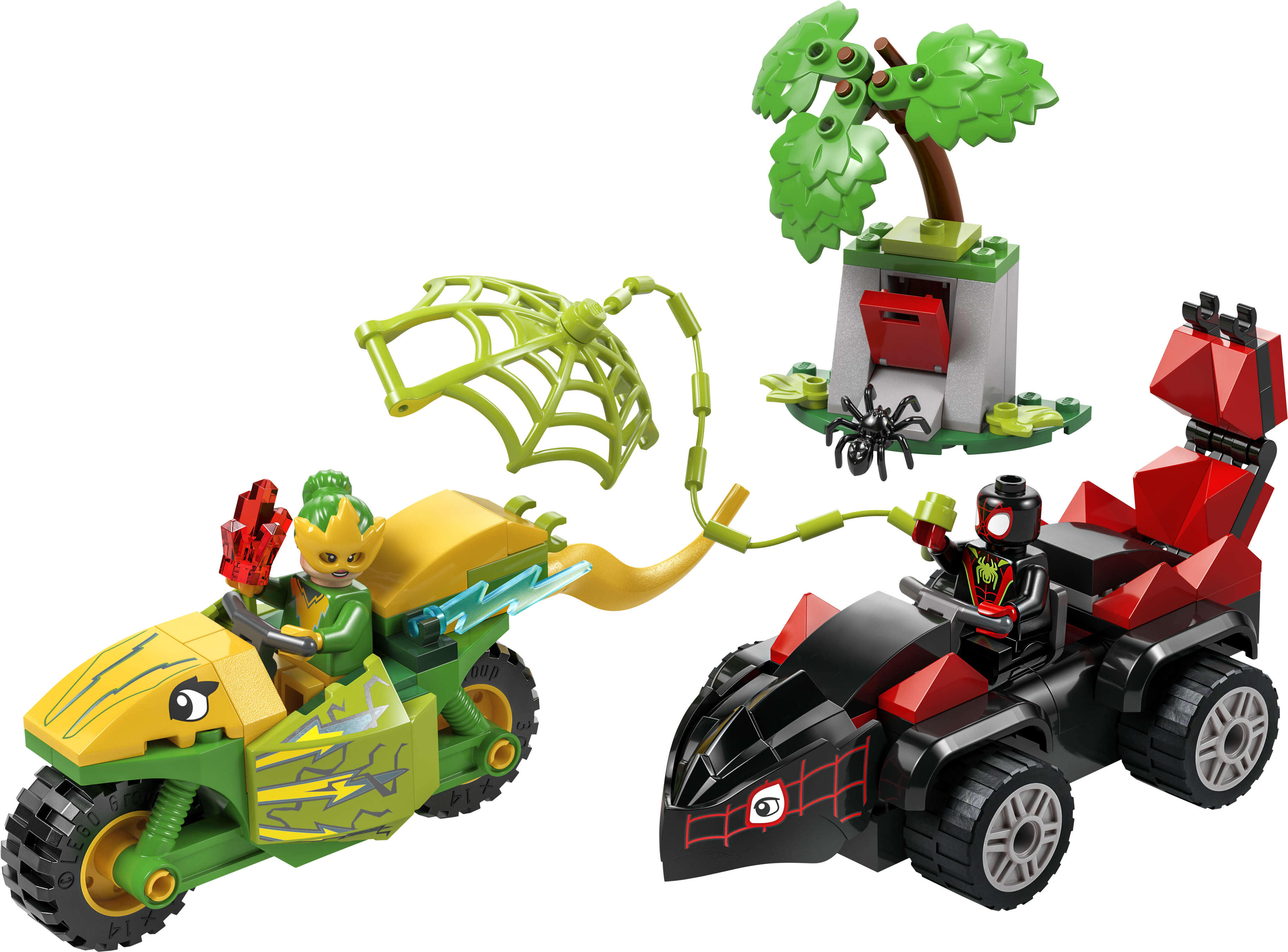 LEGO Marvel 11198 Spin and Electro Dinosaur Vehicle Chase