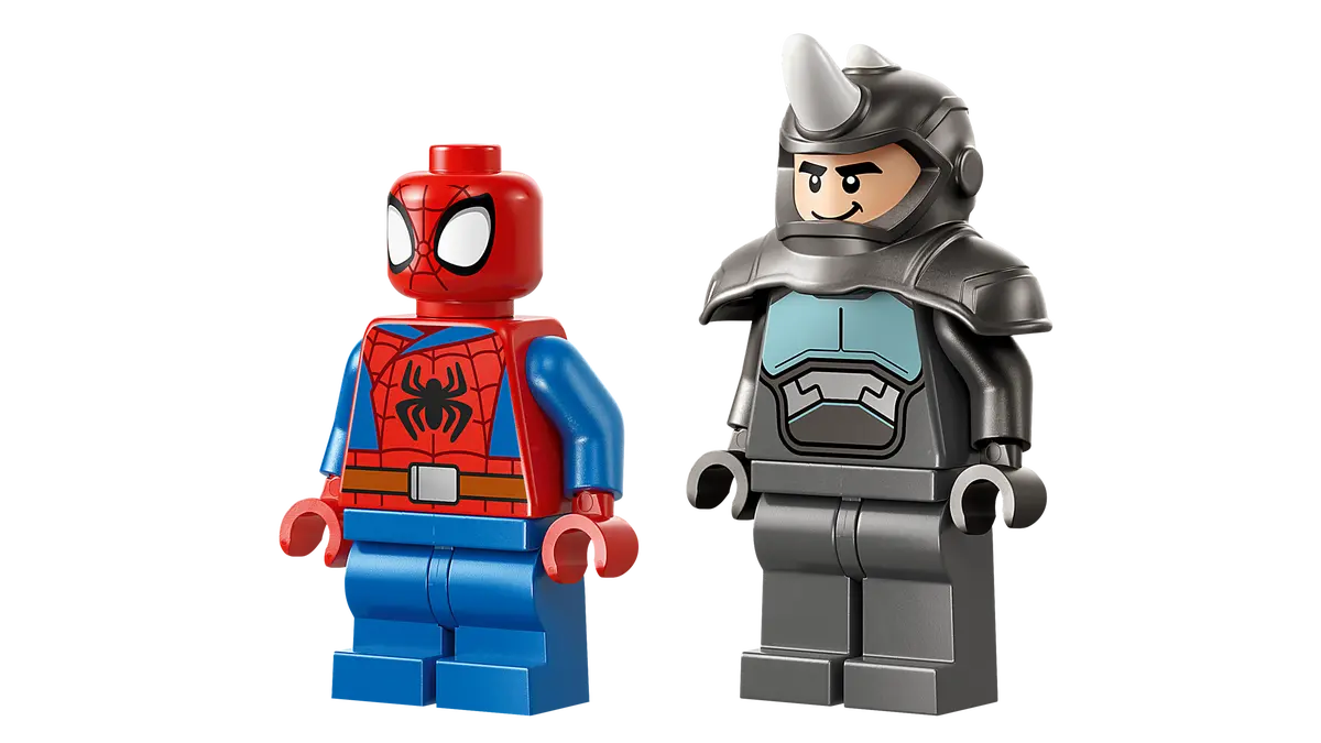 Lego 11206 Spidey on his Motorcycle vs. Rhino