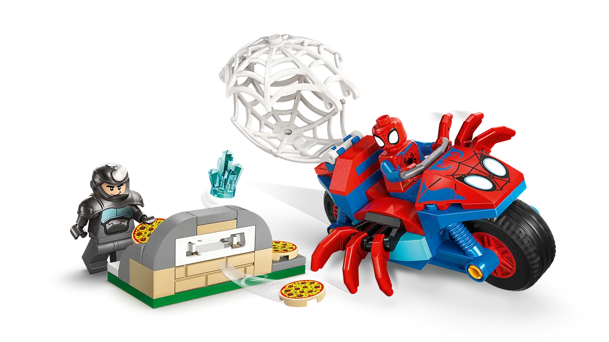 Lego 11206 Spidey on his Motorcycle vs. Rhino