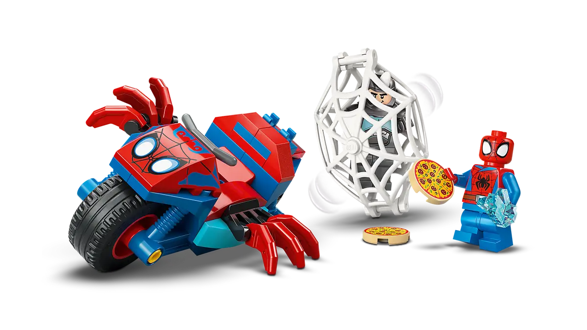Lego 11206 Spidey on his Motorcycle vs. Rhino