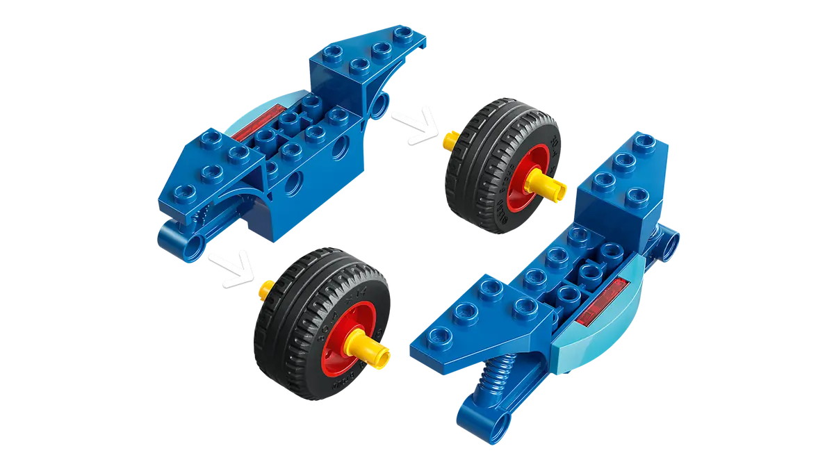 Lego 11206 Spidey on his Motorcycle vs. Rhino