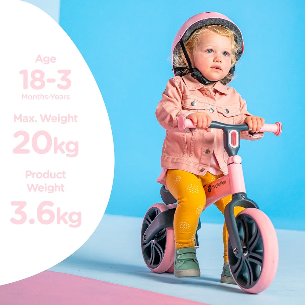 Yvolution Balance Bike Pink