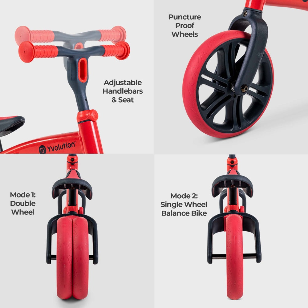 Yvolution Balance Bike Red