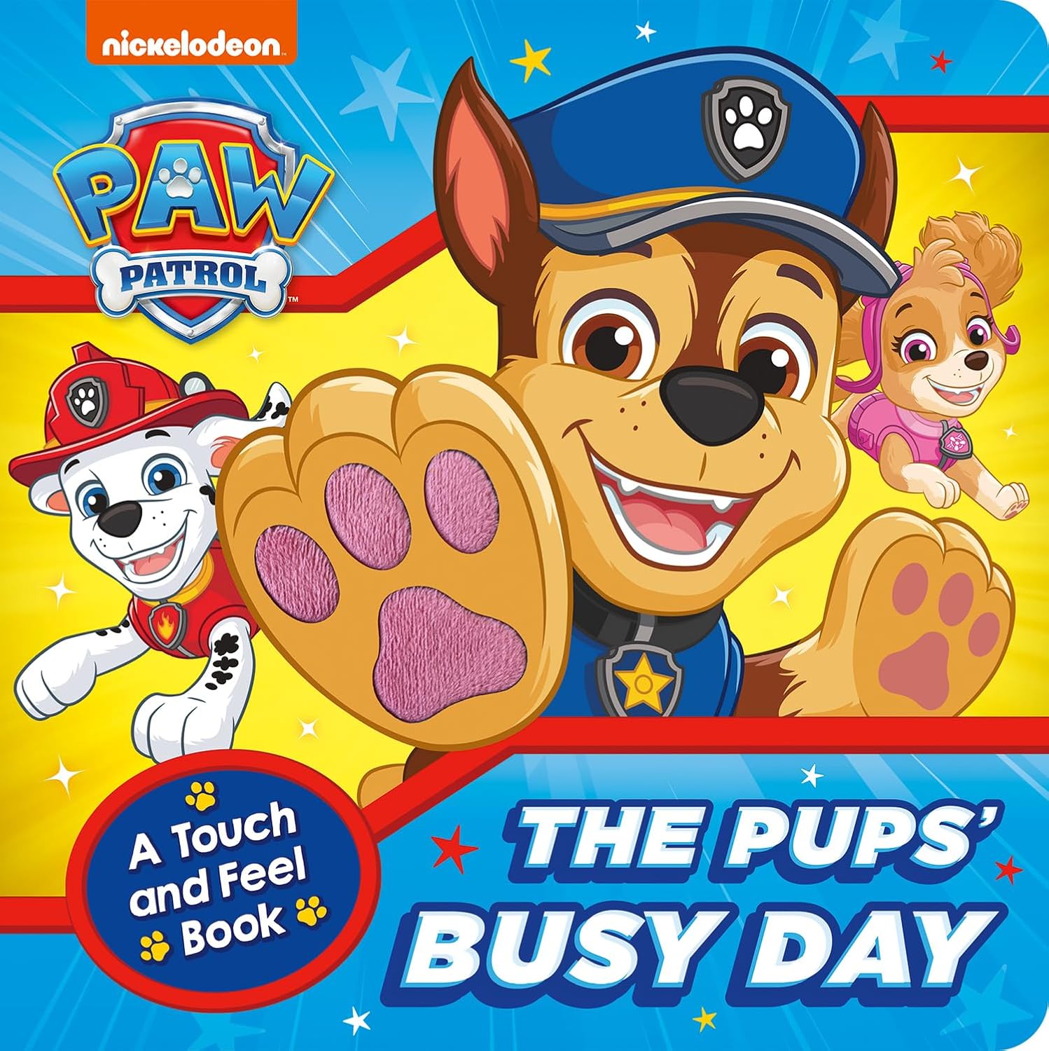Paw Patrol Touch & Feel Pups Busy Day Book