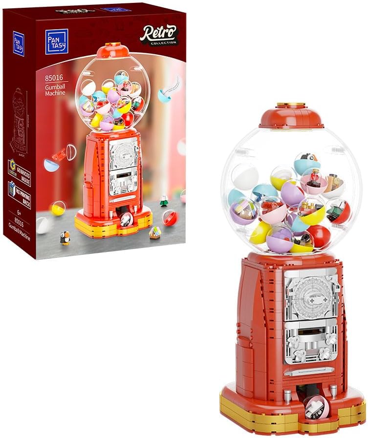 Pantasy Retro Collection: Gumball Machine Brick Construction Set