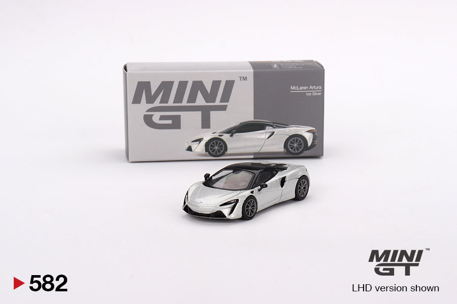 Mini GT McLaren Artura Ice Silver 1:64 Die Cast