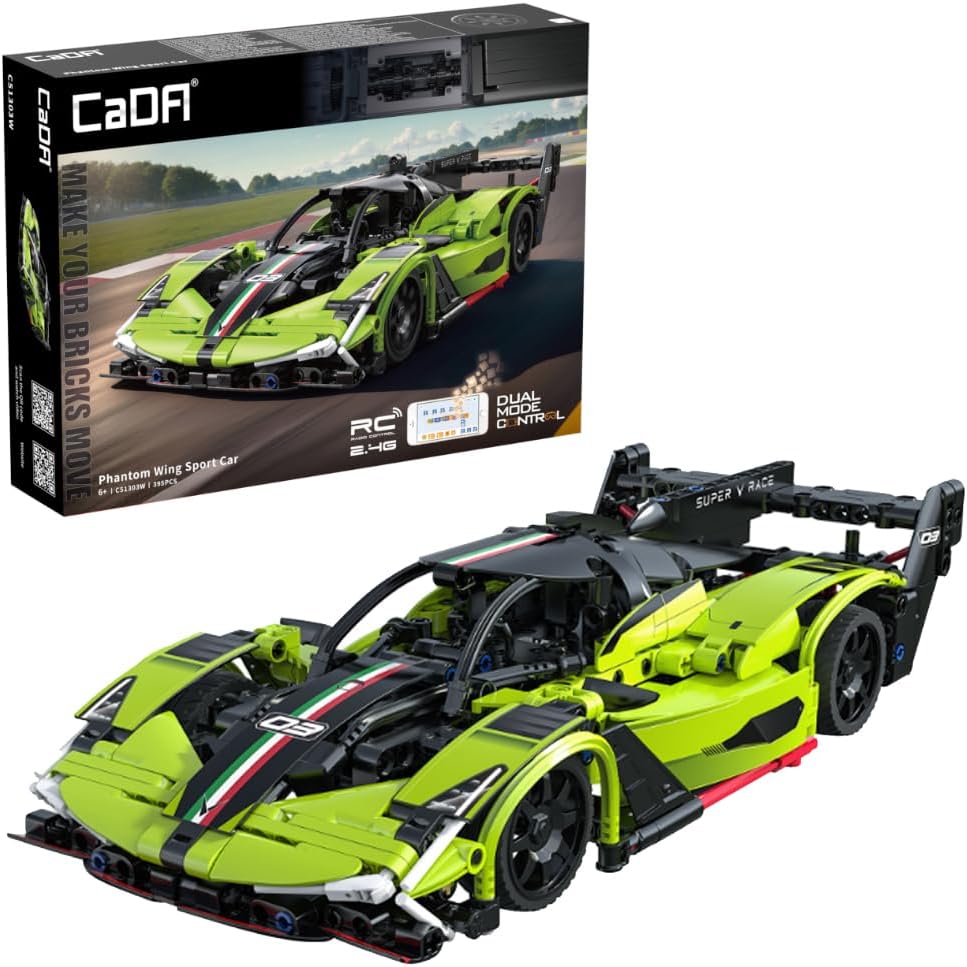 Cada Phantom Wing Sports Radio Controlled Car 395 Piece Construction Set