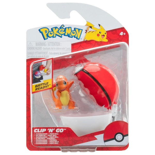 Pokemon Clip n Go Charmander & Poke Ball