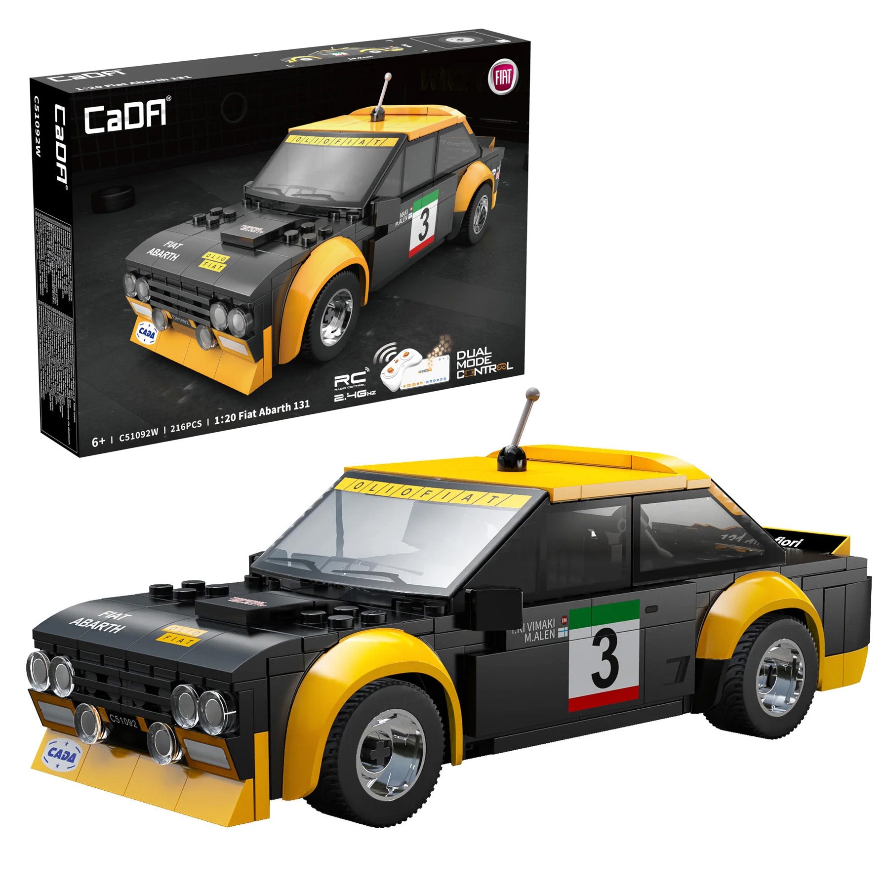 Cada Fiat Abarth 131 RC 1:20 Construction Car