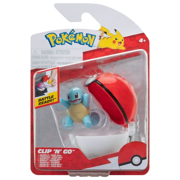 Pokemon Clip n Go Squirtle & Poke Ball