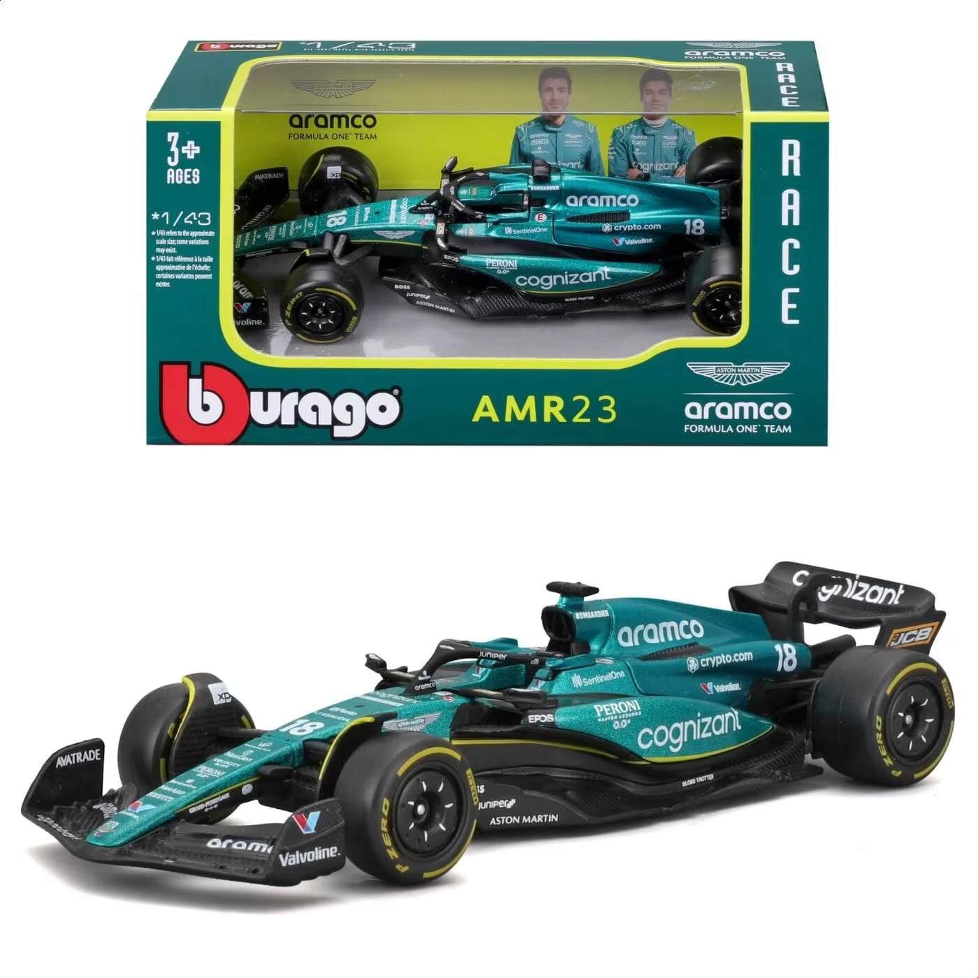 Bburago F1 1:43 Aston Martin ARM23 Stroll 2023