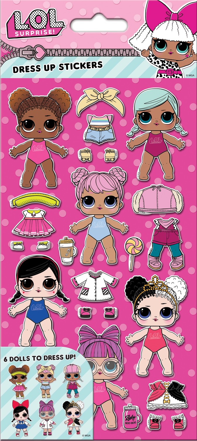 L.O.L. Surprise Dress Up Stickers