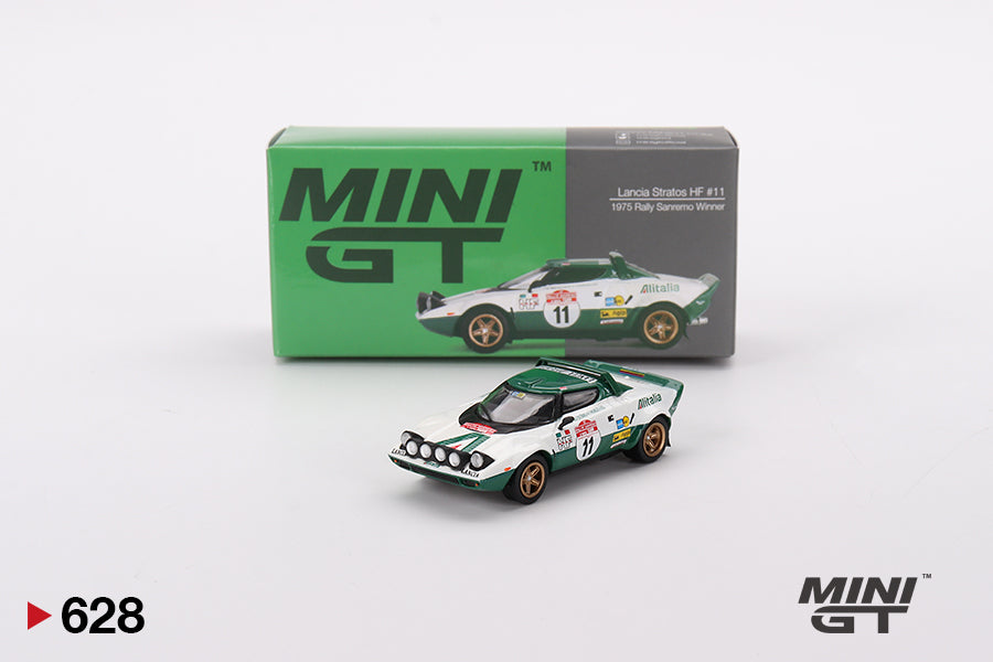 Mini GT Lancia Stratos HF 1975 Rally Sanremo Winner 1:64 Scale Die Cast