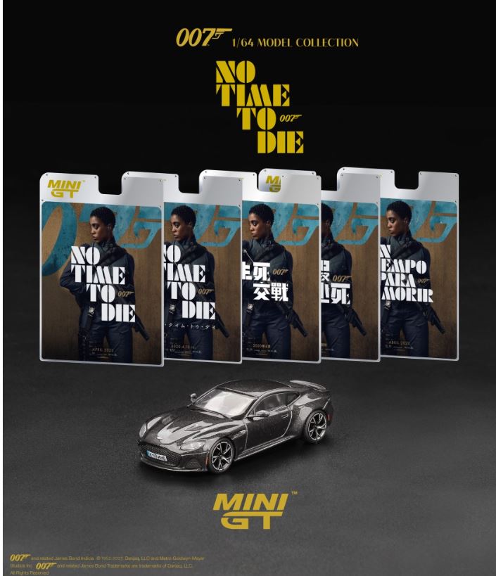 Mini GT James Bond Aston Martin DBS "No Time To Die" 1:64 Scale Die Cast