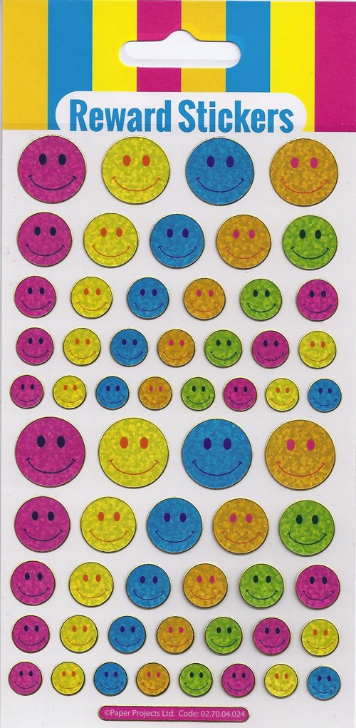 Big Smiles Sparkle Stickers