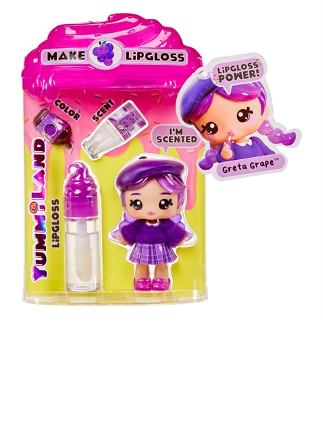 YummiLand Lip Gloss Greta Grape Doll