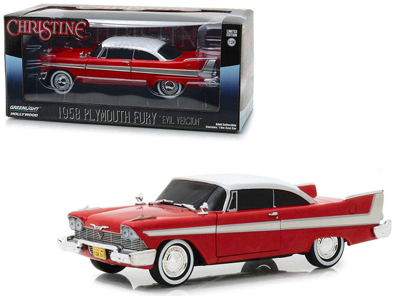 Greenlight Christine (1983 Movie) 1958 Plymouth Fury 1:24 Scale Die Cast