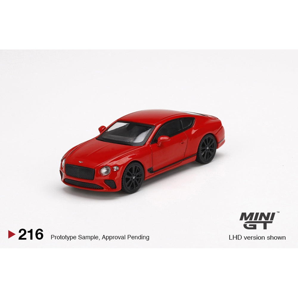 Mini GT Bentley Continental Gt Red 1:64 Die Cast