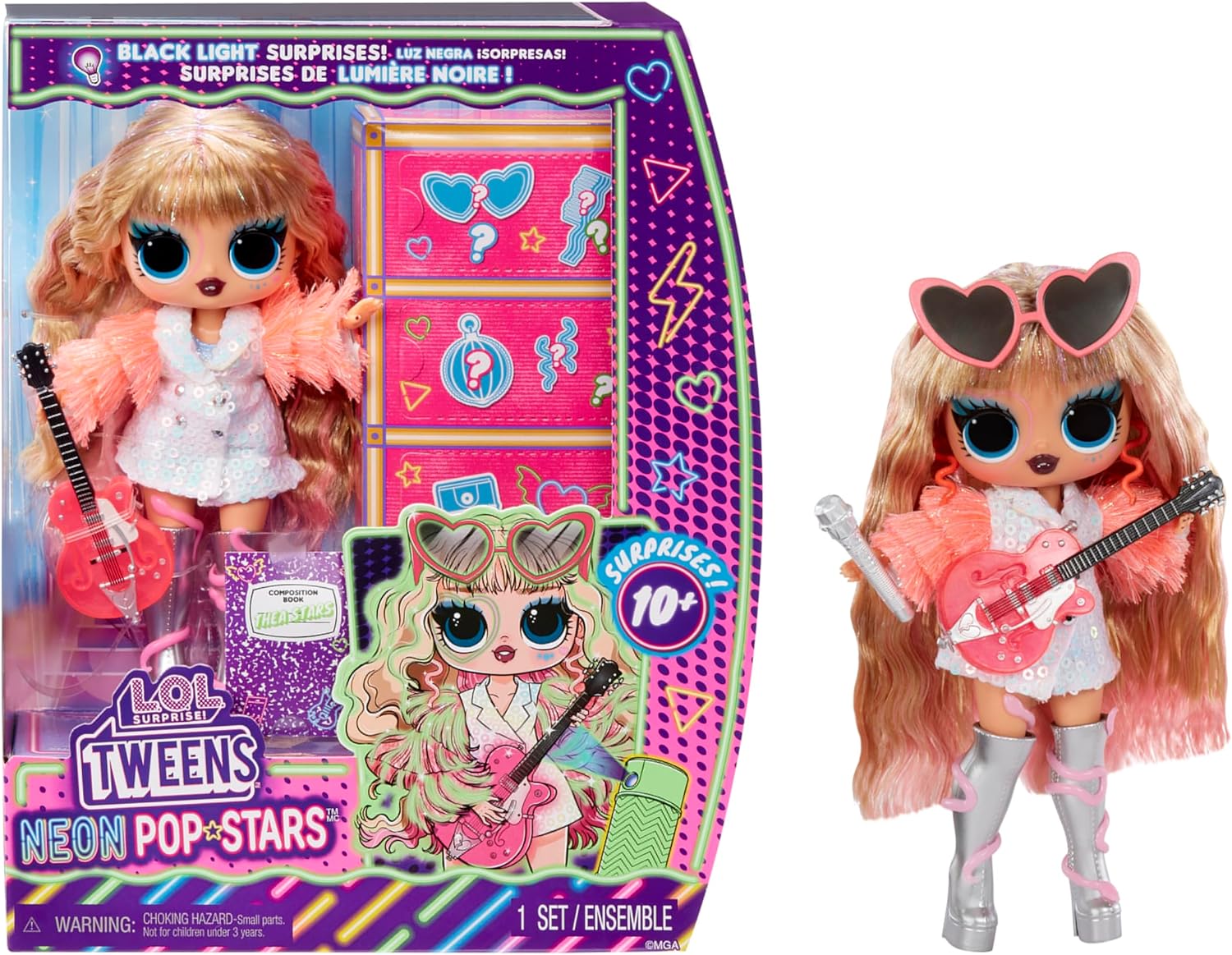 LOL Surprise Neon Pop Stars Thea Stars Doll