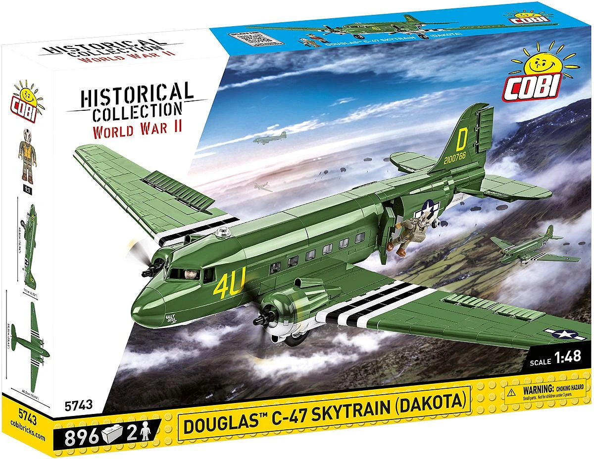 Cobi 5743 Douglas C-47 Dakota 1:48 Scale Set