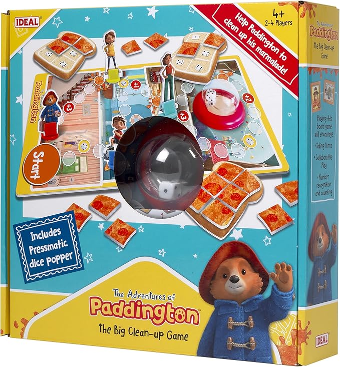 Paddington Bear The Big Cleanup Pressmatic Game