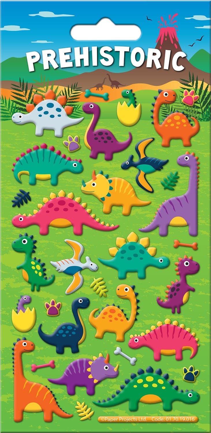Prehistoric Dinosaurs Foam Stickers