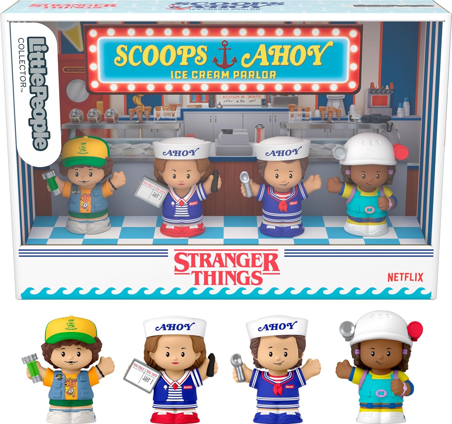 Fisher Price Stranger Things Scoops Ahoy Collector Set