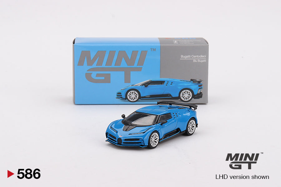 Mini GT Bugatti Centodieci - Blue 1:64 Scale Die Cast Car