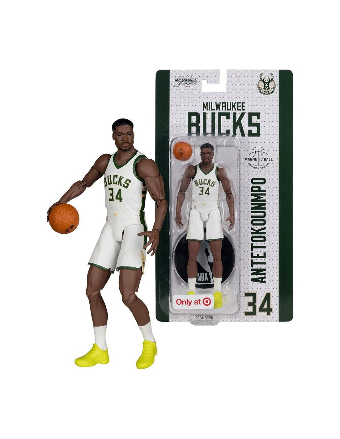 McFarlane Sportspicks Milwaukee Bucks No. 34 Giannis Antetokounmpo Action Figure