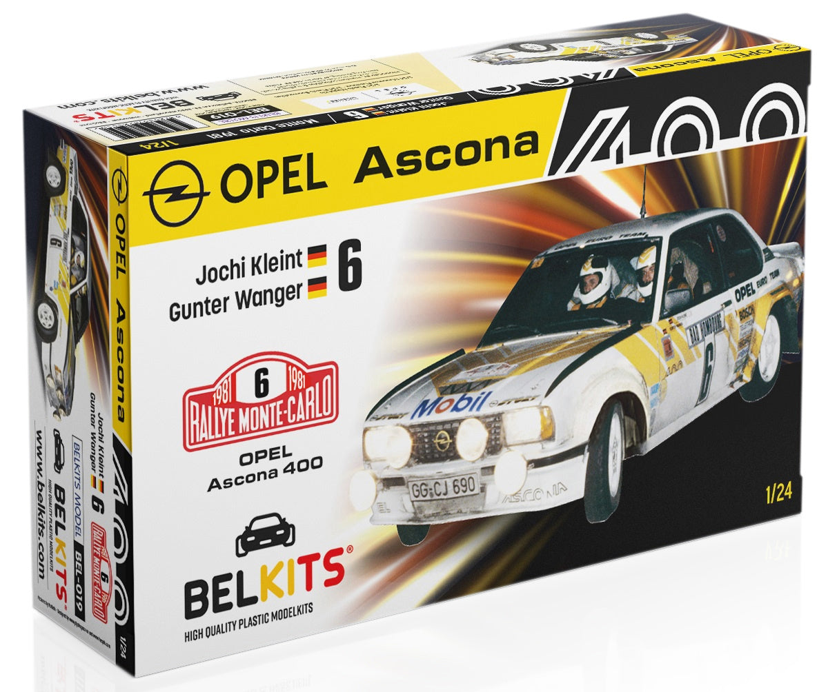 Belkits Opel Ascona 400 MC 1981 Kleint/Wagner 1:24 Scale Model Kit